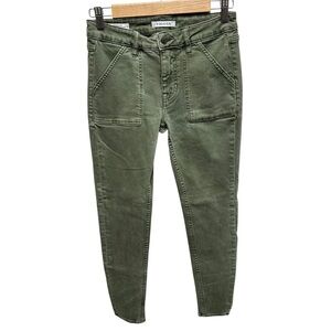 Vigoss women’s Marley mid rise skinny jeans olive green size 26